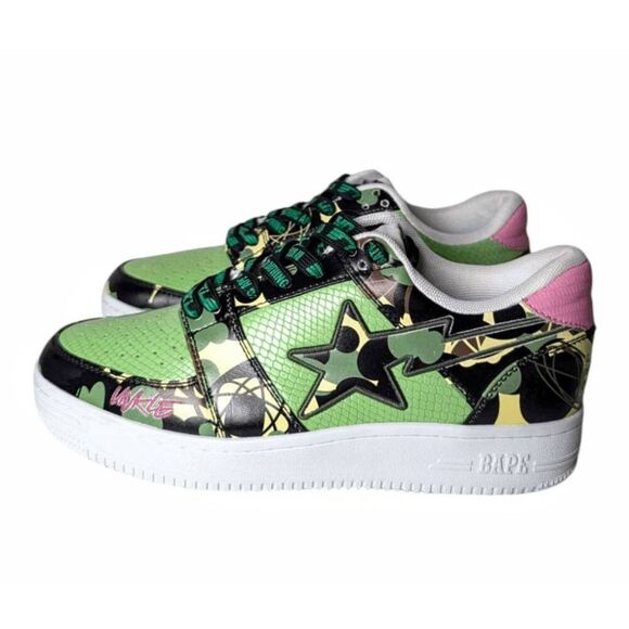 BAPESTA Mo' Wax x Unkle x Bapesta Low M2 'Original Heads' Size 7.5 - Picture 3 of 12